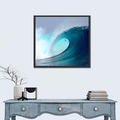 Tropical Blue Barrel Wave Wall Art