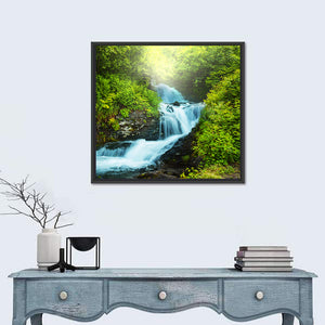 Creek In Forest Wall Art