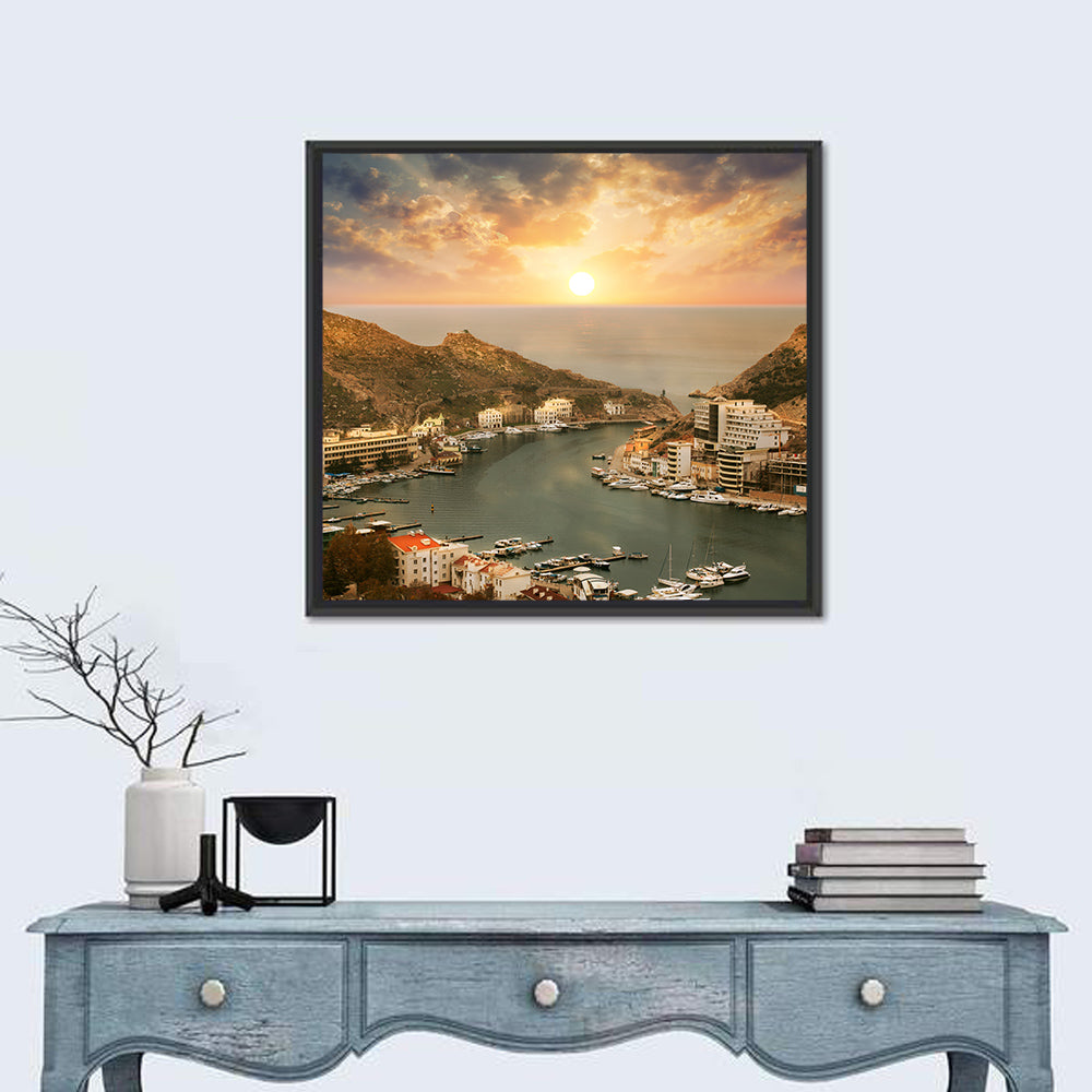 Balaklava Bay at Sunset Wall Art