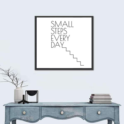 Small Steps Every Day Quote Wall Art