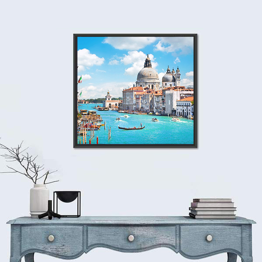 Grand Canal with Santa Maria Della Salute Wall Art