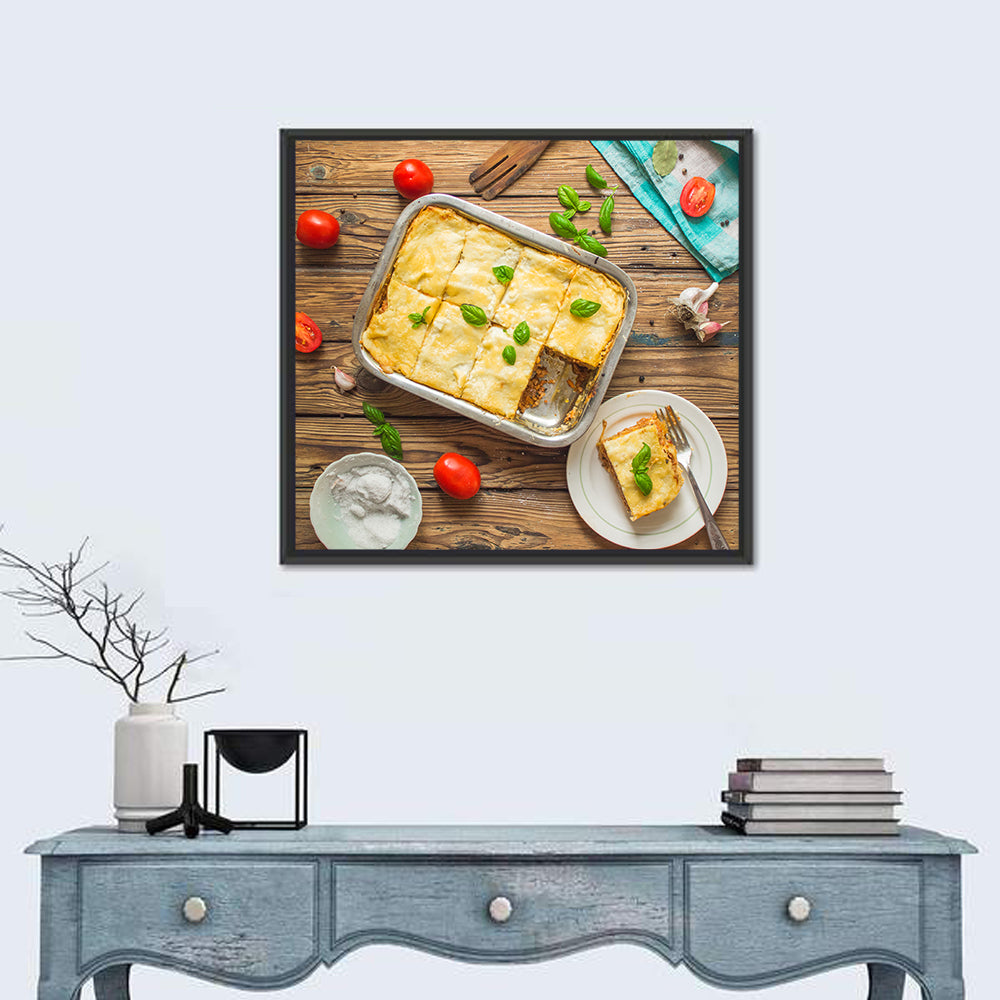 Rustic Homemade Lasagna Wall Art