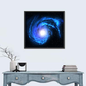 Blue Spiral Galaxy Wall Art