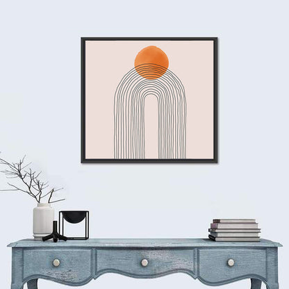 Layered Arch Sun Abstract Wall Art