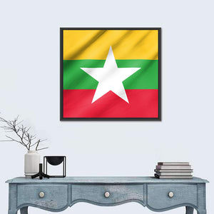 Flag Of Myanmar Wall Art