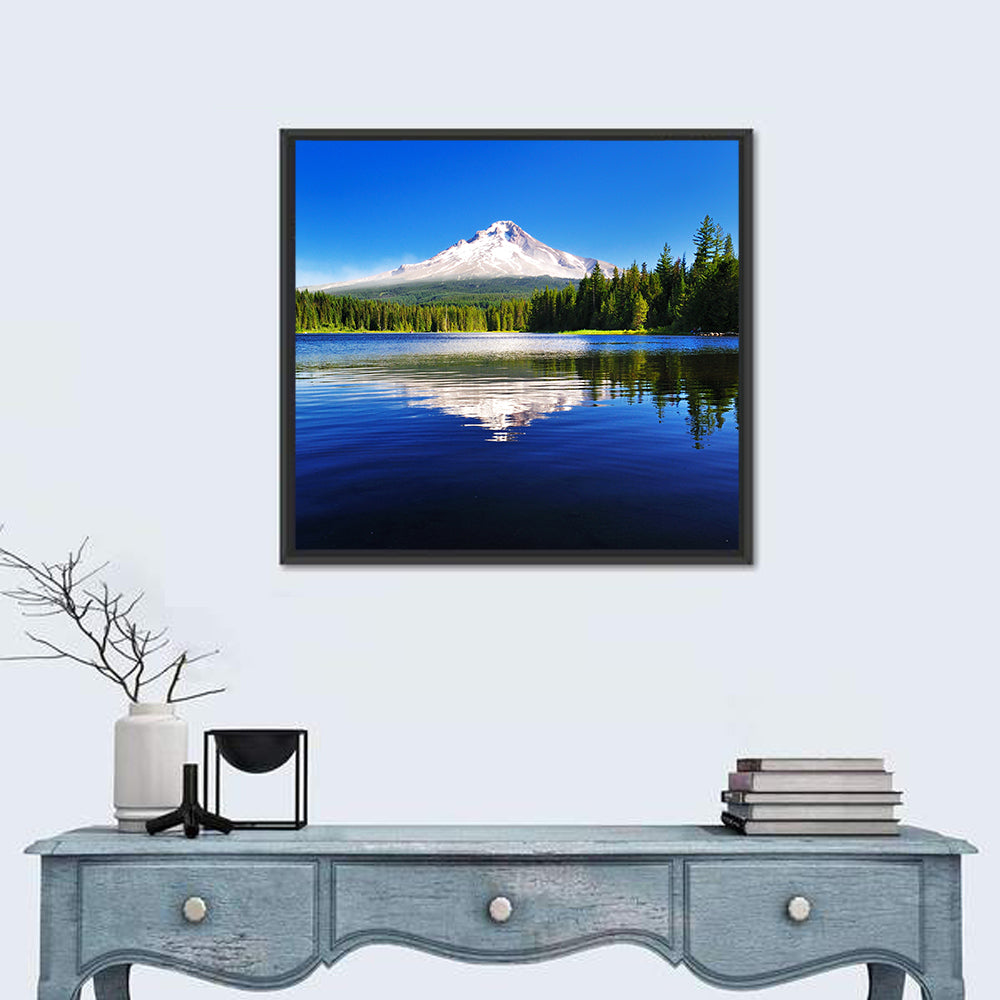 Mount Hood Reflection In Trillium Lake Wall Art