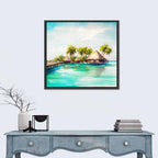 Overwater Bungalows Wall Art