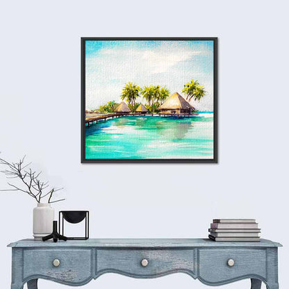 Overwater Bungalows Wall Art
