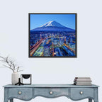 Mount Fuji Above Fujinomiya Skyline Wall Art
