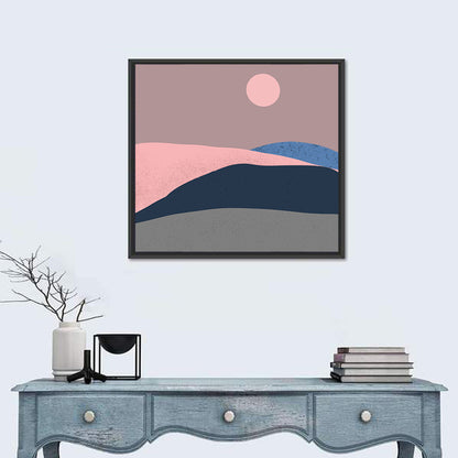Minimal Mountain Dawn Wall Art