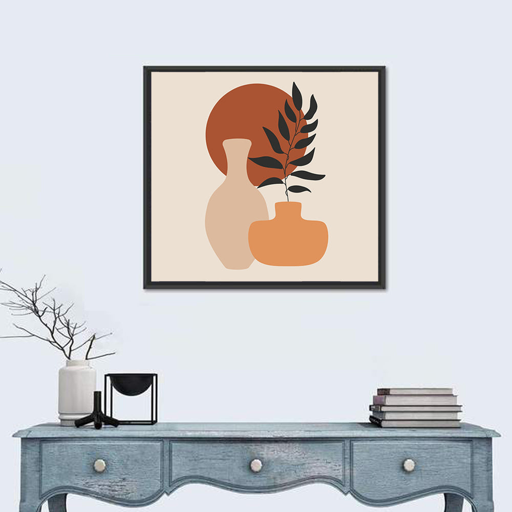 Abstract Botanical Vases Wall Art