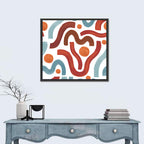 Minimal Watercolor Waves Wall Art