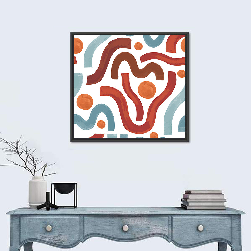 Minimal Watercolor Waves Wall Art
