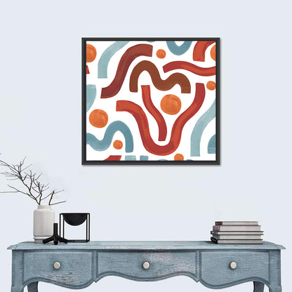 Minimal Watercolor Waves Wall Art