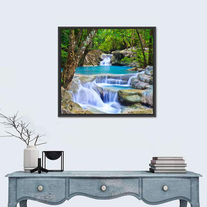 Erawan Waterfall Turquoise Pools Wall Art