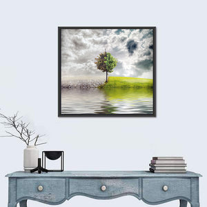 Tree & River Artwork Wall Art