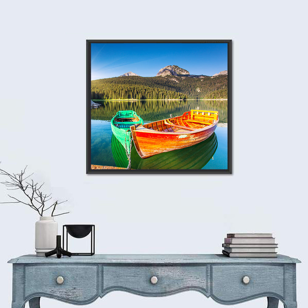 Black Lake In Montenegro Wall Art