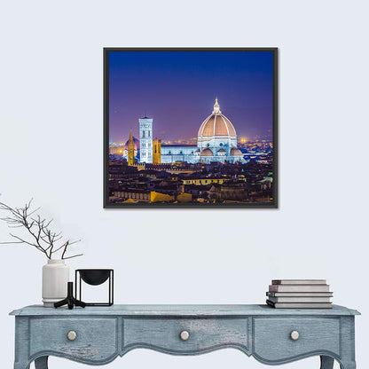 Florence Night Skyline Wall Art