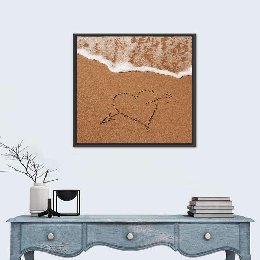 Heart in the Sand Wall Art