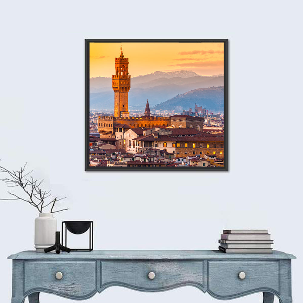 Palazzo Vecchio at Dusk Wall Art