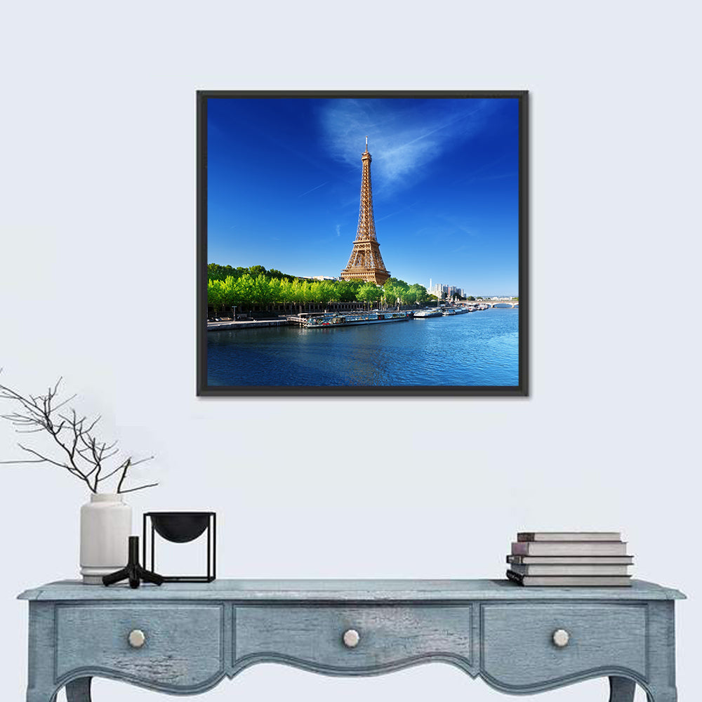 Seine and Eiffel Tower, Paris Wall Art