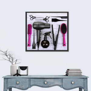 Hairdressing Tools Wall Art