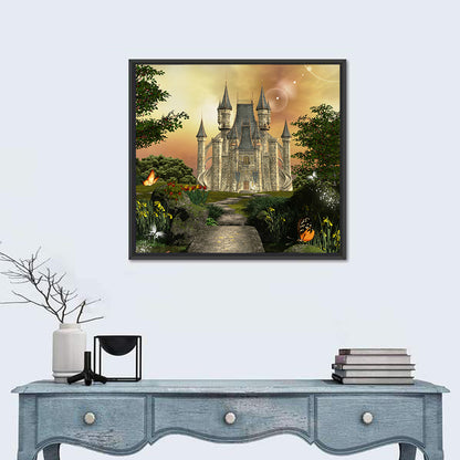 Castle in an Enchanted Garden Wall Art