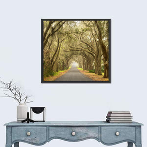 Spanish Moss Countryside Road Wall Art