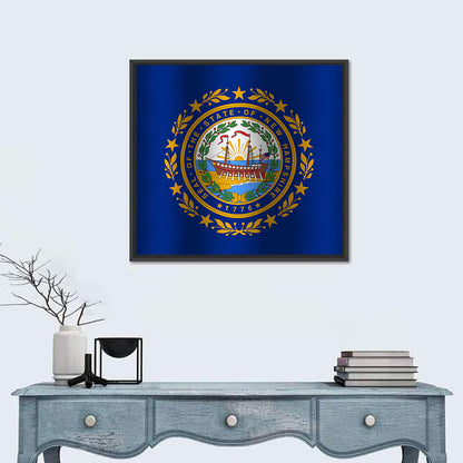 Flag Of New Hampshire State Wall Art