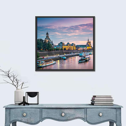 Dresden Elbe at Twilight Wall Art