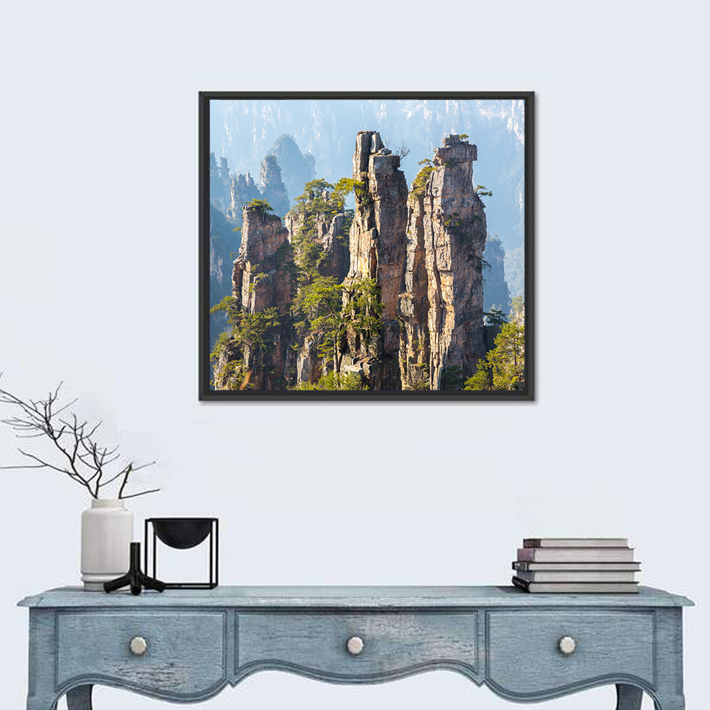 Zhangjiajie Sandstone Pillars Wall Art
