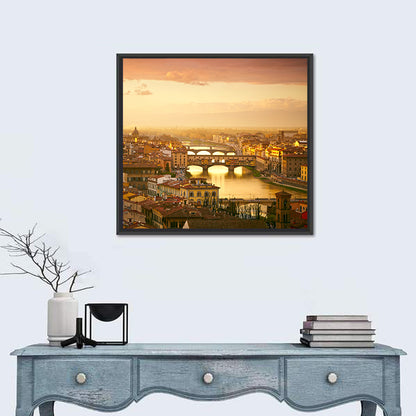 Ponte Vecchio at Sunset Wall Art