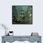 16th Century Sailing Ship in Gorge Wall Art