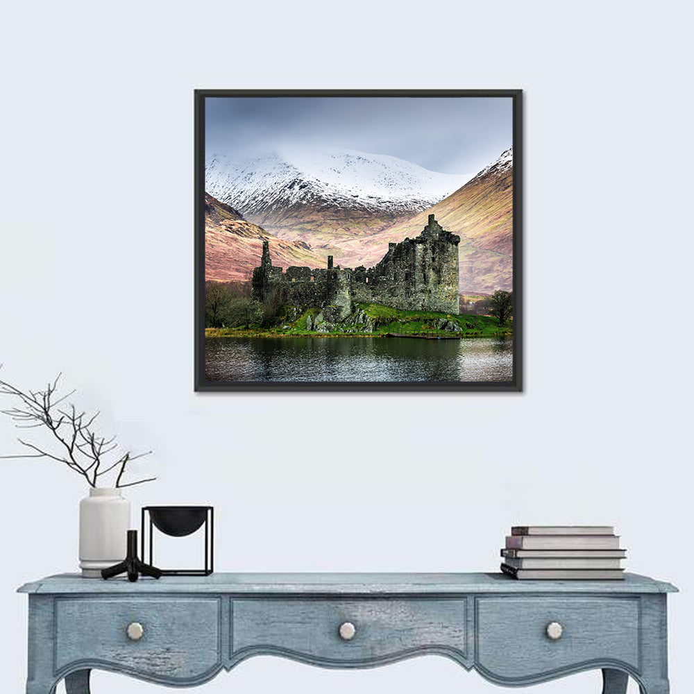 Kilchurn Castle in Winter, Loch Awe Wall Art