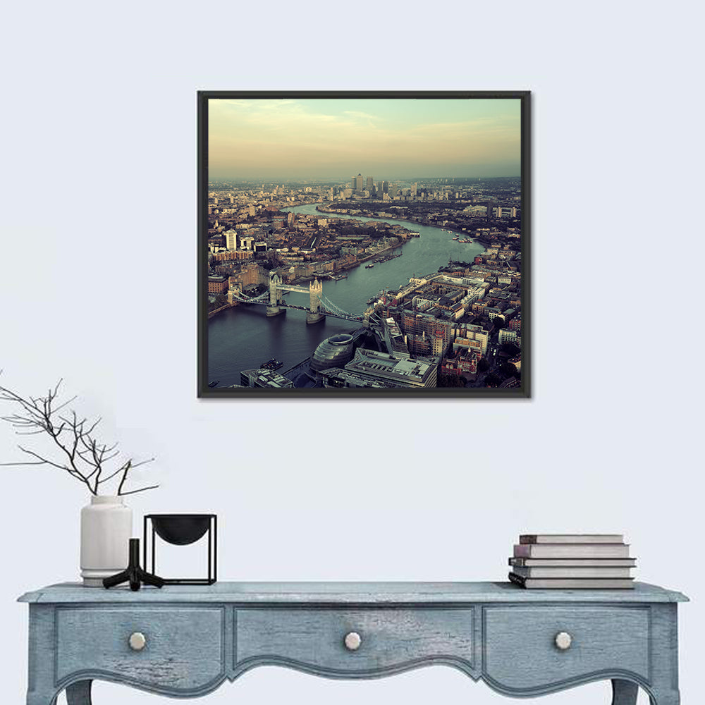 Aerial View of Tower Bridge Wall Art