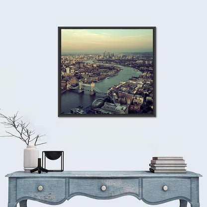 Aerial View of Tower Bridge Wall Art