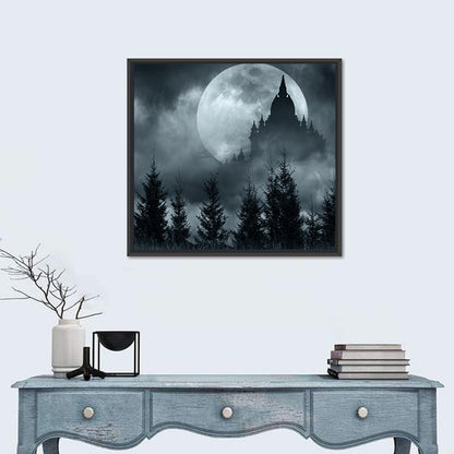 Magic Castle Silhouette Wall Art