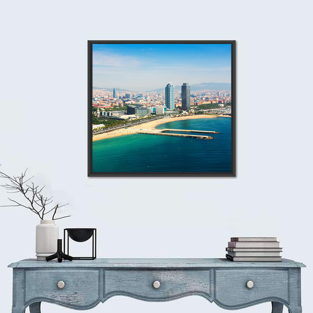 Barcelona from the Mediterranean Wall Art