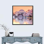 Jefferson Memorial with Cherry Blossoms Wall Art