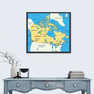 Canada Map Wall Art