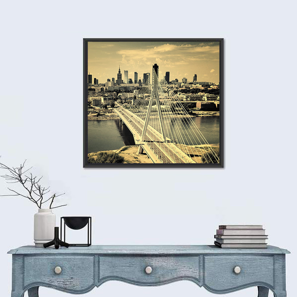 Warsaw Bird's-eye View Wall Art