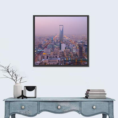Kingdom Centre Riyadh at Dusk Wall Art