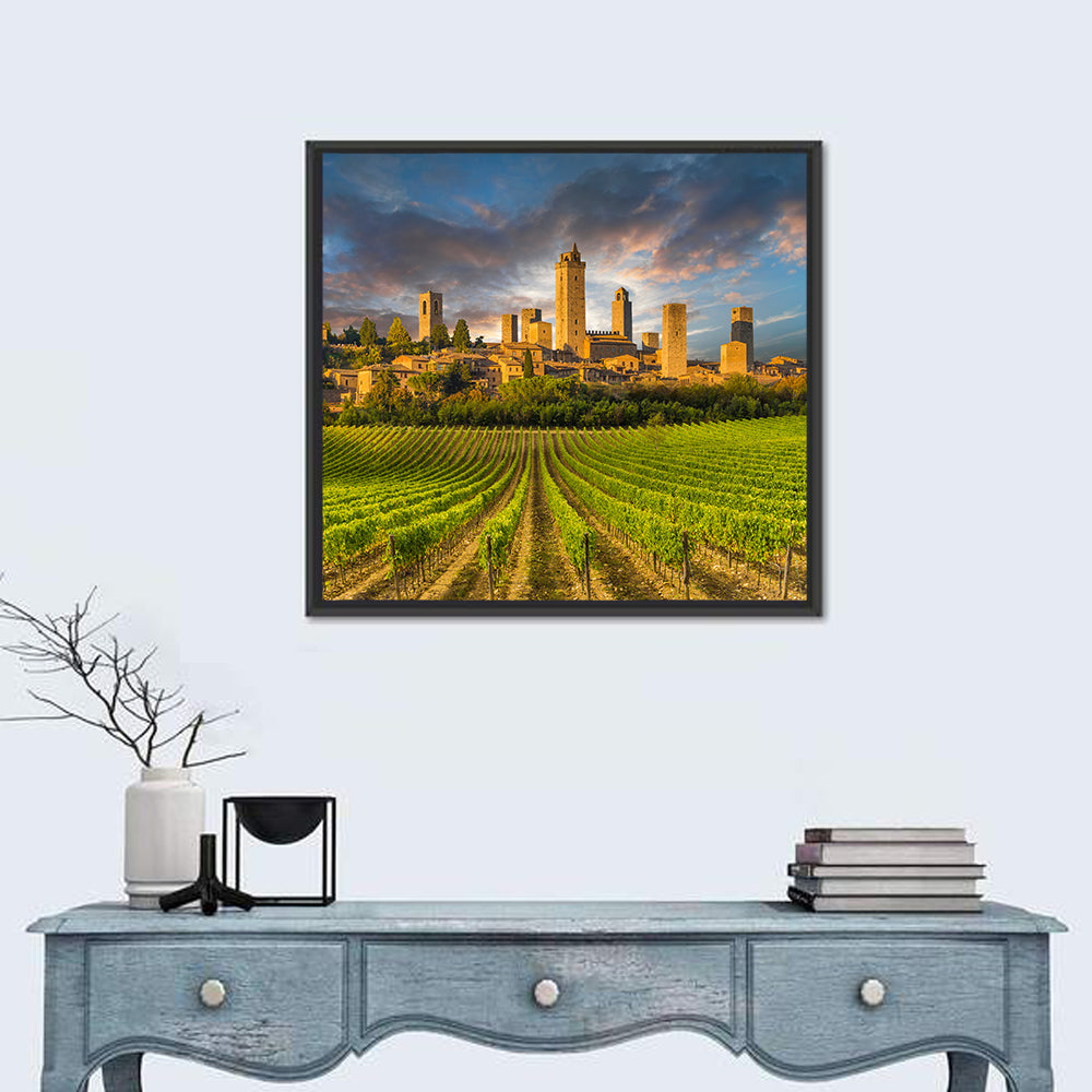 Vineyards of San Gimignano Wall Art