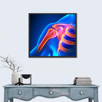 Shoulder Pain Anatomy Study Wall Art