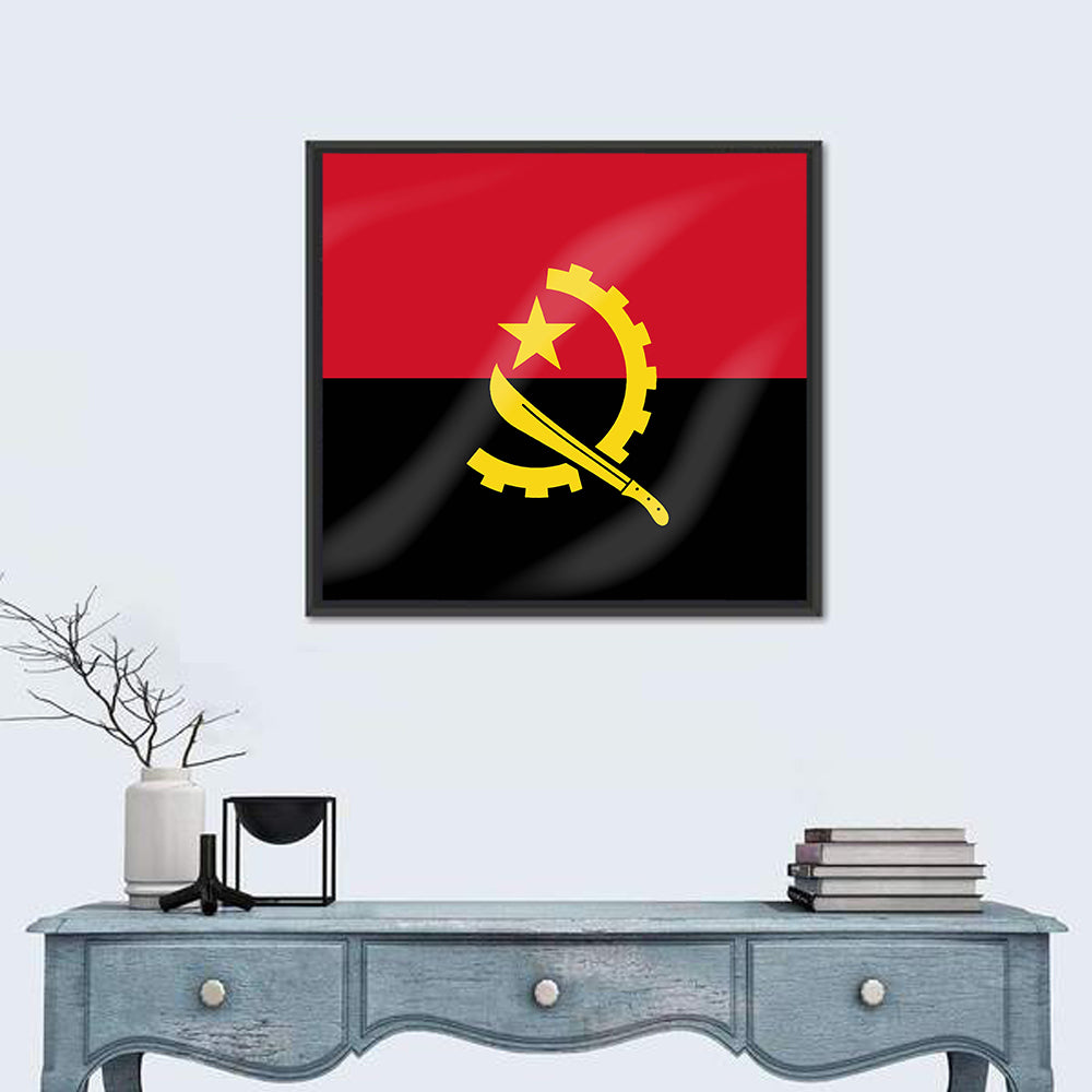 Flag of Angola Wall Art