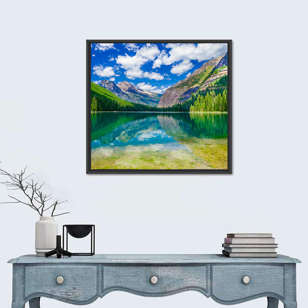Avalanche Lake Reflection, Glacier National Park Wall Art