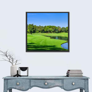 Green Golf Course Thailand Wall Art