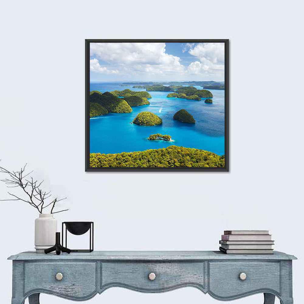 Rock Islands Aerial View Wall Art
