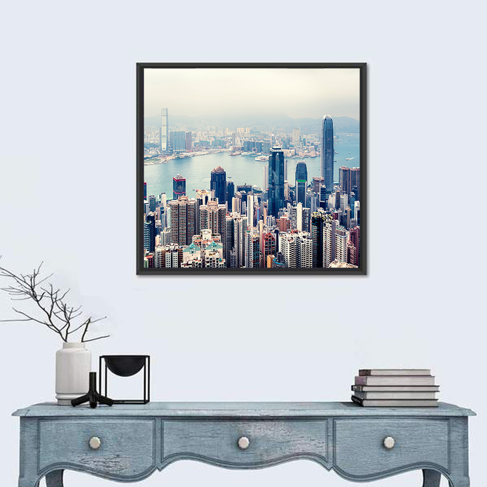 Victoria Harbour Hong Kong Skyline Wall Art