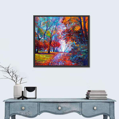 Autumn Forest Path Wall Art